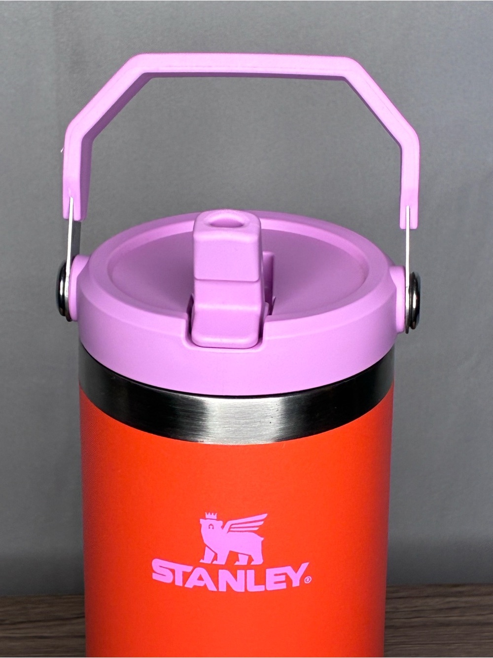 GUC Stanley Insulated 30oz Travel Tumbler - Orange with Pink Lid - Picture 4 of 6